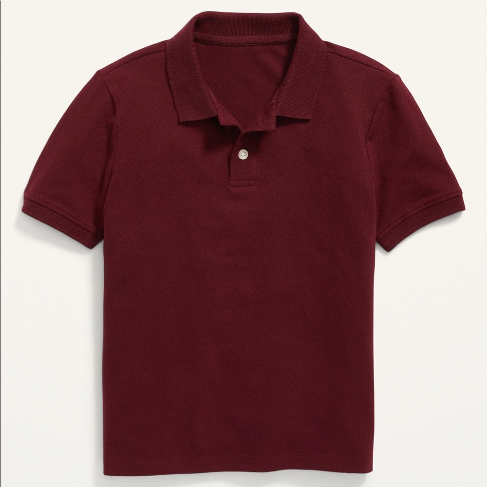 4 Old navy boys short sleeve uniform polo!